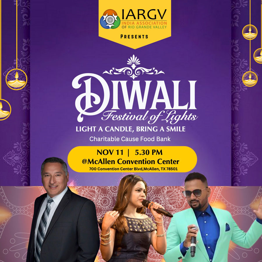 IARGV Diwali 2023 Mcallen Convention Center | McAllen Performing Arts Center
