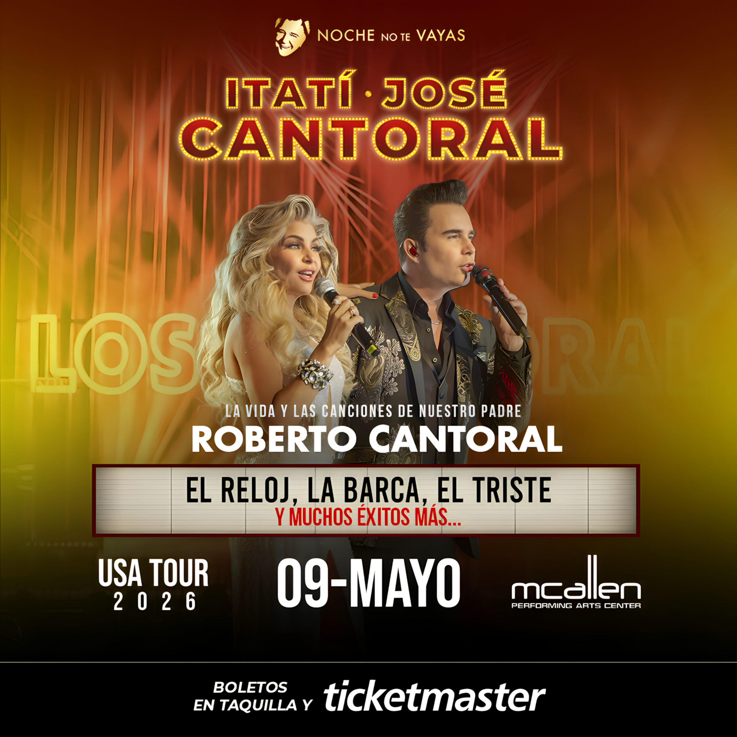 Itatí y José Cantoral en McAllen | 9 Mayo 2026