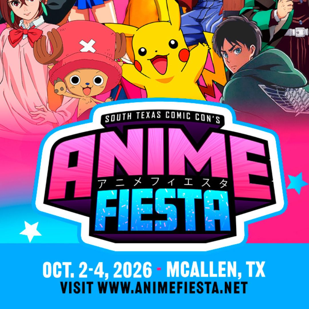 Anime Fiesta 2026 at the McAllen Convention Center October 2–4 in McAllen, Texas